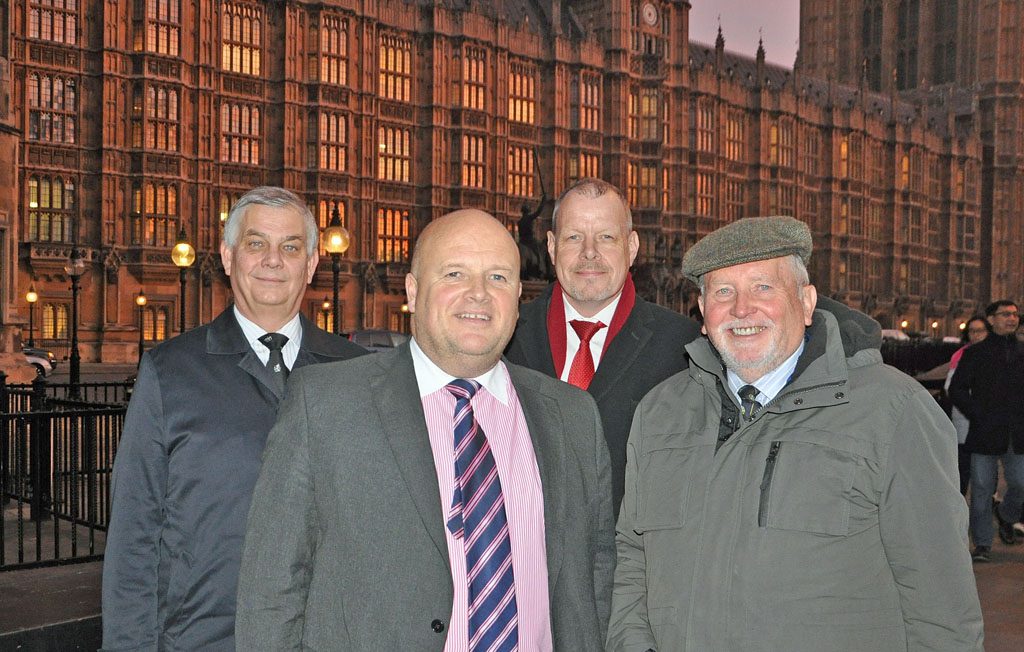 PARLIAMENT: from left, Les Chapman, Tony Birr, Richard Rowland and Malcolm Parrott