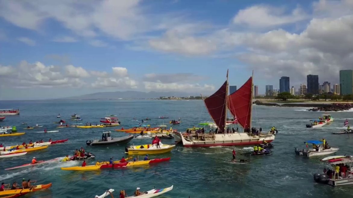 Warm welcome home for Hōkūle’a